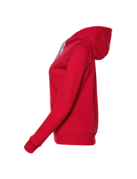 Толстовка женская STAN с капюшоном на молнии футер с начёсом 280, 17W, Красный