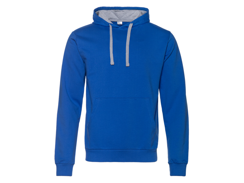 Худи унисекс STAN футер без начёса с контрастным капюшоном 260, 23, Синий