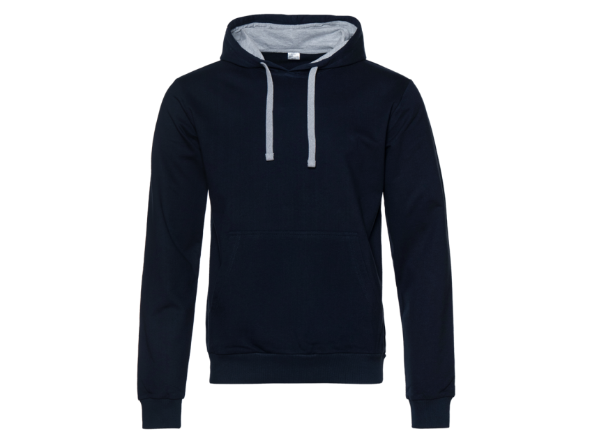Худи унисекс STAN футер без начёса с контрастным капюшоном 260, 23, Тёмно-синий