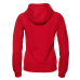Толстовка женская STAN с капюшоном на молнии футер без начёса, 260, 61W, Красный