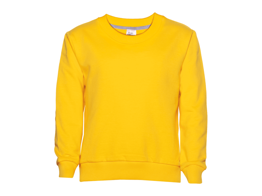 Свитшот детский STAN футер без начёса, 260, 63J, Жёлтый