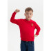 Свитшот детский STAN футер без начёса, 260, 63J, Красный