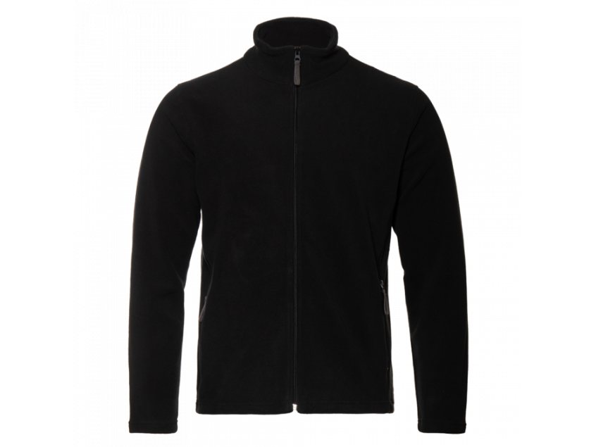 Толстовка унисекс STAN на молнии микрофлис 200, 21R, Чёрный