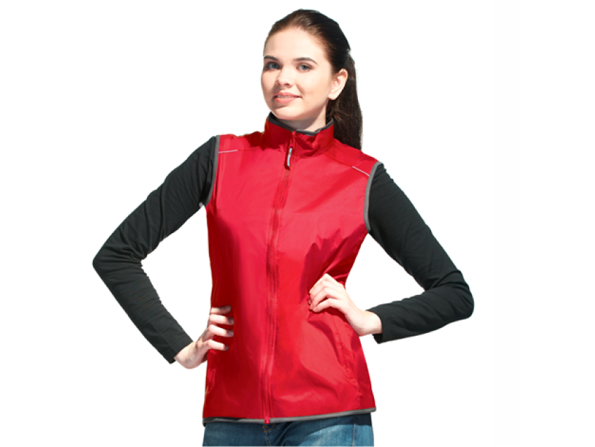 Жилет женский STAN таффета 210T, 65, 24WN, Красный