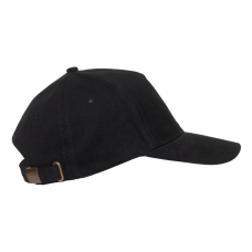 Бейсболка STAN 5 клиньев хлопок 280, 11, Чёрный