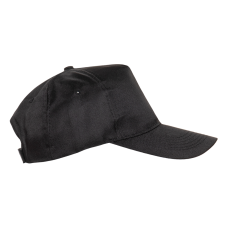 Бейсболка STAN 5 клиньев полиэстер 150, 10P, Чёрный