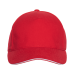 Бейсболка с кантом STAN 5 клиньев хлопок 280, 11K, Красный