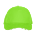 Бейсболка с кантом STAN 5 клиньев хлопок 280, 11K, Ярко-зелёный