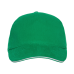 Бейсболка с кантом STAN 5 клиньев хлопок 280, 11K, Зелёный