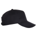 Бейсболка STAN 5 клиньев хлопок 330, 01, Чёрный