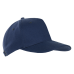 Бейсболка STAN 5 клиньев хлопок 330, 01, Тёмно-синий