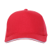 Бейсболка с кантом STAN 5 клиньев хлопок 330, 04, Красный