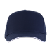 Бейсболка с кантом STAN 5 клиньев хлопок 280, 14, Тёмно-синий