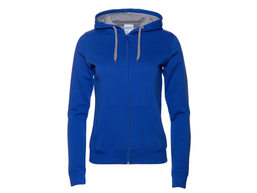 Толстовка женская STAN с капюшоном на молнии футер с начёсом 280, 17W, Синий