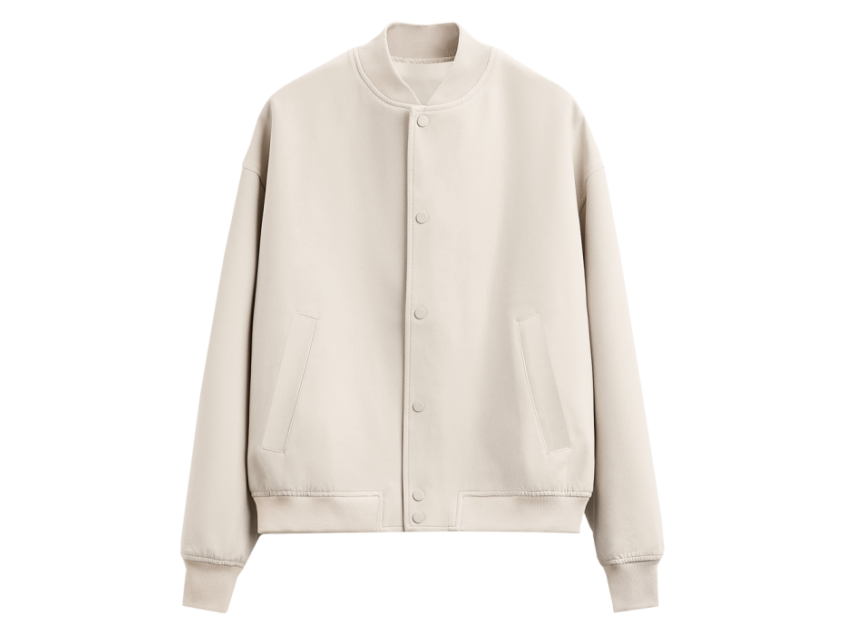 Бомбер унисекс STAN футер без начеса 340, 70, Молочный