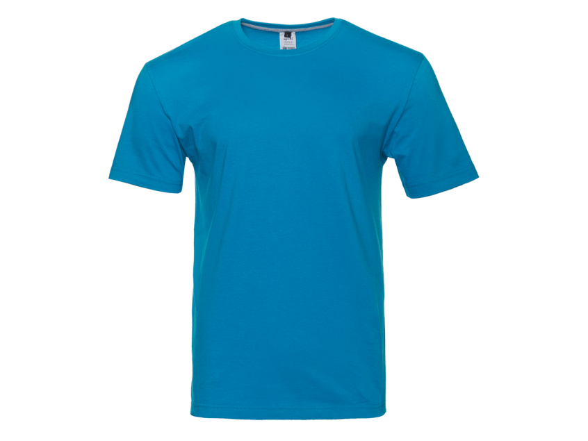 Футболка унисекс без бокового шва STAN хлопок 160, 02, Лазурный