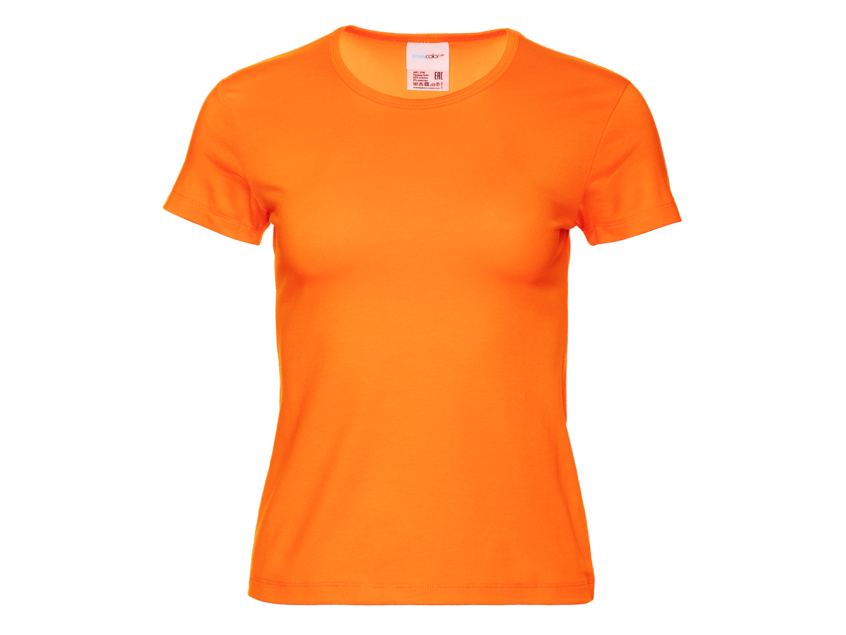 Футболка женская STAN хлопок/эластан 180, 37W, Оранжевый