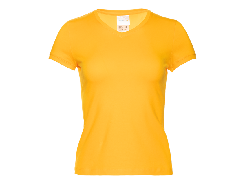Футболка женская STAN V ворот 180, 07U, Жёлтый