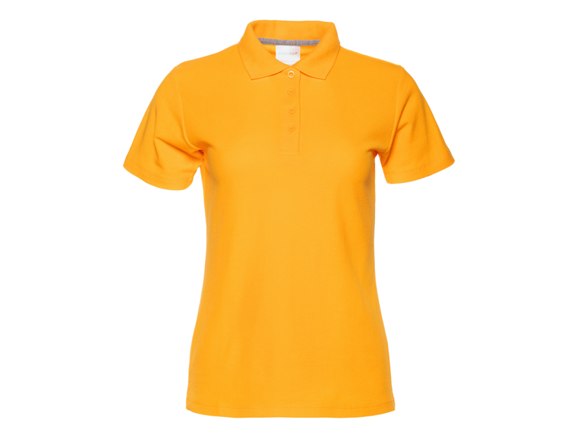 Рубашка поло женская STAN хлопок/полиэстер 185, 104W, Жёлтый