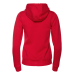 Толстовка женская STAN с капюшоном на молнии футер с начёсом 280, 17W, Красный