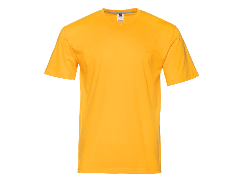 Футболка унисекс без бокового шва STAN хлопок 160, 02, Жёлтый
