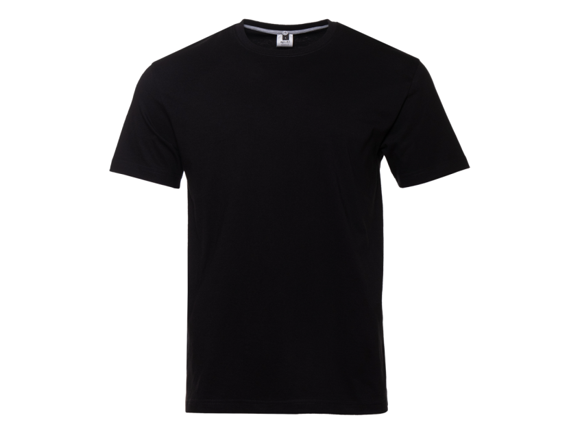 Футболка унисекс без бокового шва STAN хлопок 160, 02, Чёрный