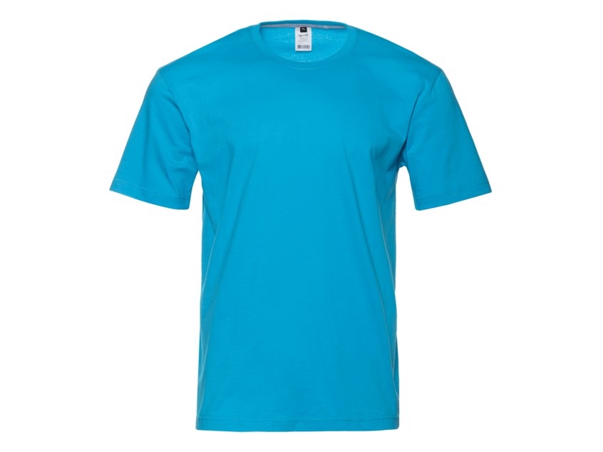 Футболка унисекс без бокового шва STAN хлопок 160, 02, Бирюзовый
