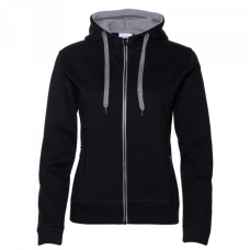 Толстовка женская STAN с капюшоном на молнии сэндвич 320, 19, Чёрный