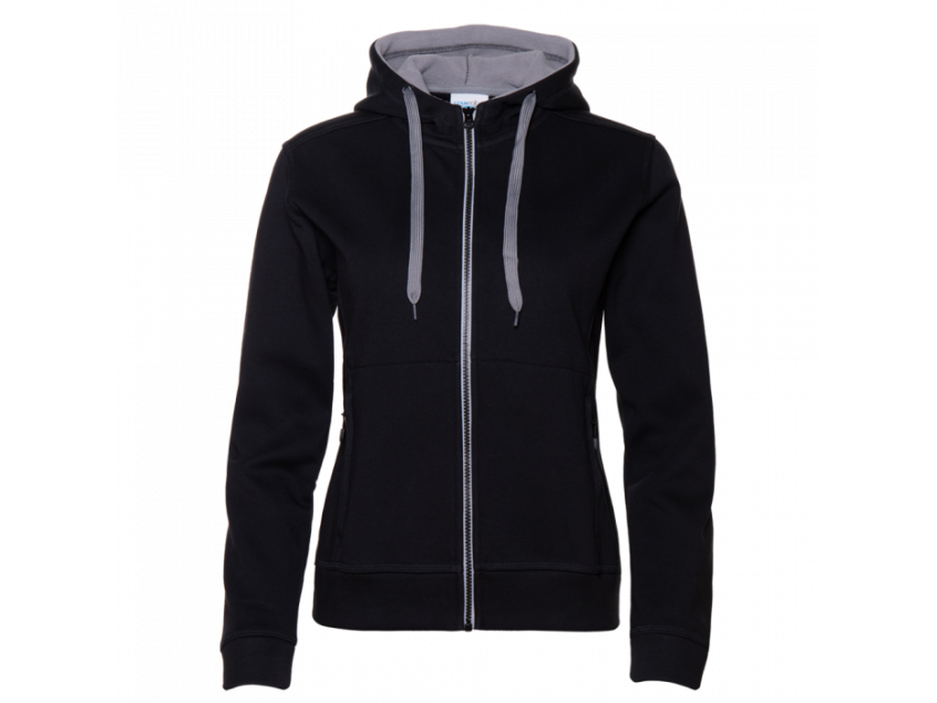 Толстовка женская STAN с капюшоном на молнии сэндвич 320, 19, Чёрный