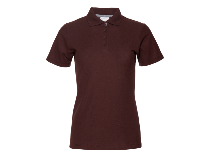 Рубашка поло женская STAN хлопок/полиэстер 185, 04WL, Тёмно-Шоколадный