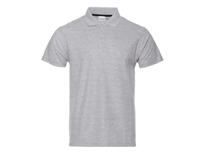 Рубашка поло унисекс  STAN хлопок/полиэстер 185, 04, Серый меланж